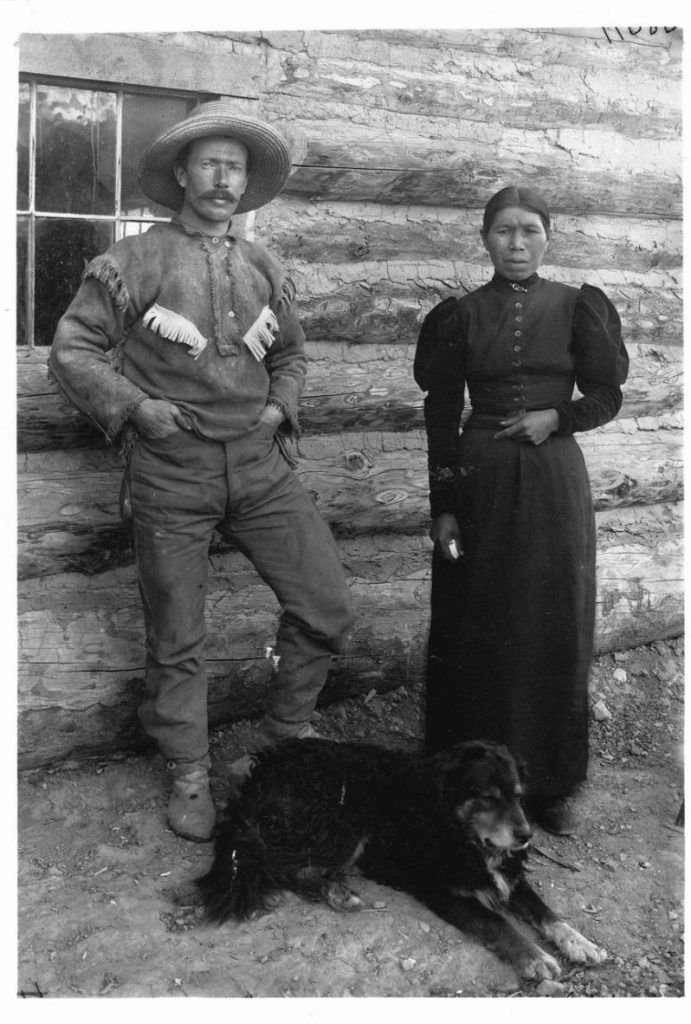 James Teit and his first (Nlaka’pamux) wife, Lucy Antko, in 1897. Photo by Harlan Smith. American Museum of Natural History photo. Photo Courtesy: BC BookLook
