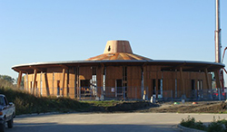 Musqueam First Nation community’s Longhouse for formal events