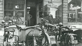 The Trev Deeley Motorcycle Company, the oldest motor cycle dealership in Canada, was begun under Fred Deeley Sr. as a Harley Davidson dealership in 1917