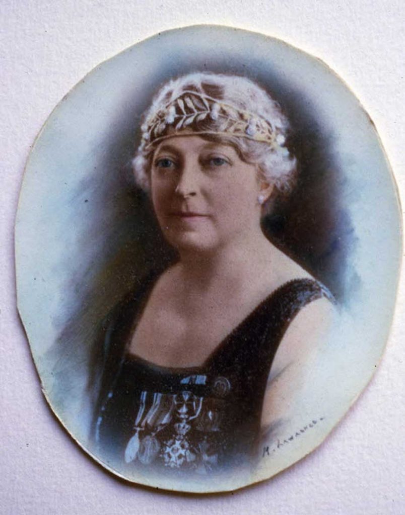 A hand-coloured photograph of Julia Henshaw Archive photo, PNG
